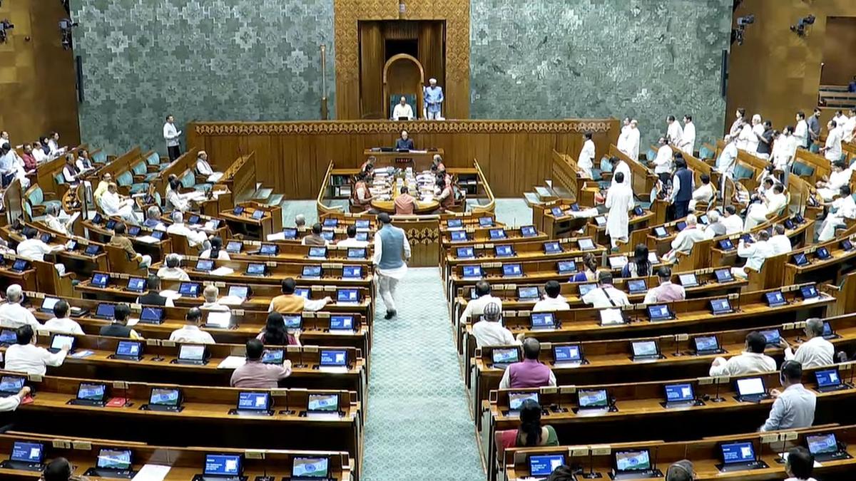 Parliament Monsoon session Day 19 LIVE: Lok Sabha, Rajya Sabha adjourn till 2 p.m. amid Opposition protests