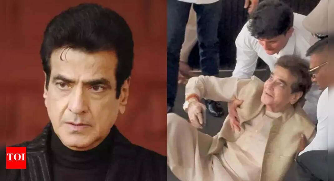 Jeetendra stumbles and falls at Zarine Khan's prayer meet; video goes viral